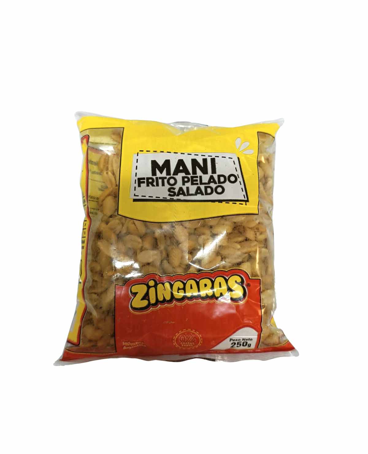 Mani Frito Pelado Salado Zingaras x 250 Gr